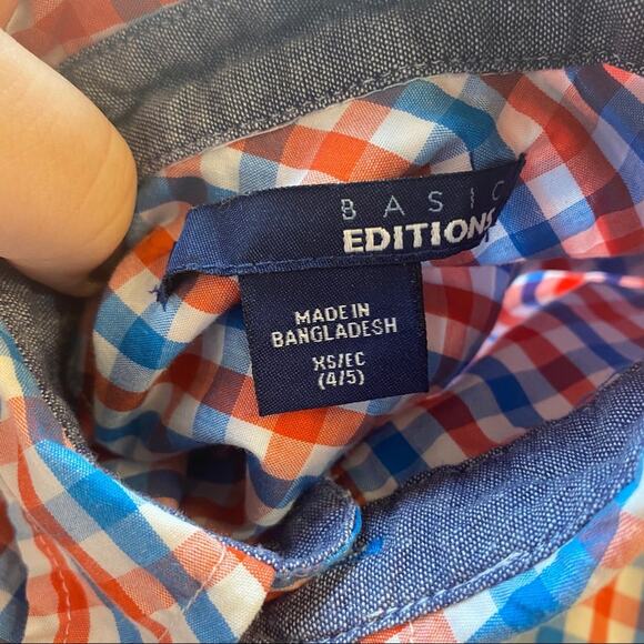 LOT of 7 Boys’ Short Sleeve Shirts Size XS / 4 - 5 Long Sleeve Button Down Fall - Picture 14 of 16